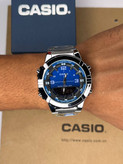 ساعت کاسیو مردانه استیل صفحه سرمه ای Casio AMW-B880
