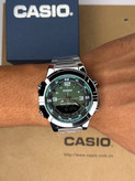 ساعت کاسیو مردانه استیل صفحه سبز Casio AMW-B880