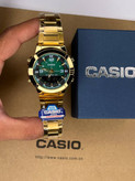 ساعت کاسیو مردانه طلایی صفحه سبز Casio AMW-B880