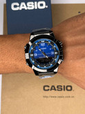 ساعت کاسیو مردانه مشکی صفحه سرمهای Casio AMW-B880